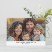 写真パーソナライズされたクリスマスカード シーズンカード (スタンド正面)