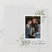 写真パーソナライズされたクリスマスカード シーズンカード (正面/裏面)
