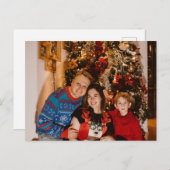 写真パーソナライズされたクリスマスカード – ホリデーギフト シーズンポストカード (正面/裏面)