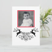 写真パーソナライズされたクリスマスカード 案内状 (スタンド正面)