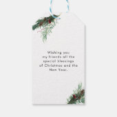 写真パーソナライズされたクリスマスギフトタグ ギフトタグ (裏面)