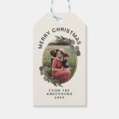 写真パーソナライズされたクリスマスギフトタグ ギフトタグ (正面)