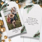 写真パーソナライズされたクリスマスギフトタグ ギフトタグ