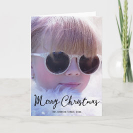 写真パーソナライズされたクリスマスグリーティングカード シーズンカード