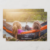 写真パーソナライズされたクリスマスホリデーカード シーズンカード (正面/裏面)