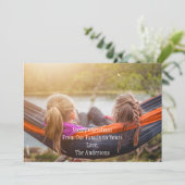 写真パーソナライズされたクリスマスホリデーカード シーズンカード (スタンド正面)