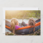 写真パーソナライズされたクリスマスホリデーカード シーズンカード (裏面)