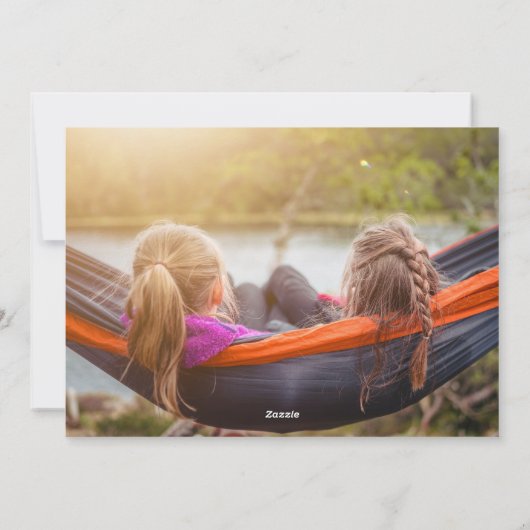 写真パーソナライズされたクリスマスホリデーカード シーズンカード (裏面)