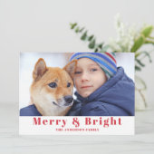 写真パーソナライズされたクリスマスホリデーカード シーズンカード (スタンド正面)