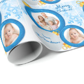 写真パーソナライズされたクリスマスラッピング紙 ラッピングペーパー (ロールコーナー)