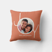 写真パーソナライズされたクリスマス クッション (裏面)
