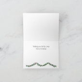 写真パーソナライズされたクリスマス シーズンカード (内部)