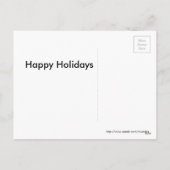 写真パーソナライズされたクリスマス シーズンポストカード (裏面)