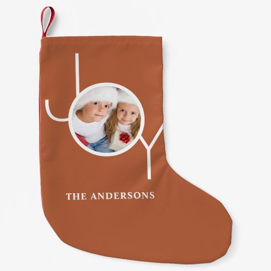写真パーソナライズされたクリスマス スモールクリスマスストッキング (正面)