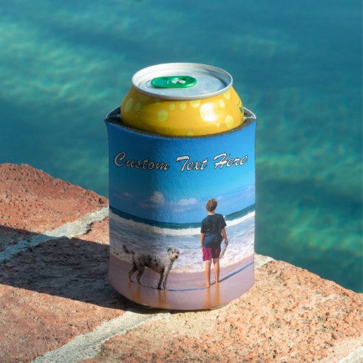 写真パーソナライズされたクーラーボックスとカスタム文字 缶クーラー (インサイチュ プール)