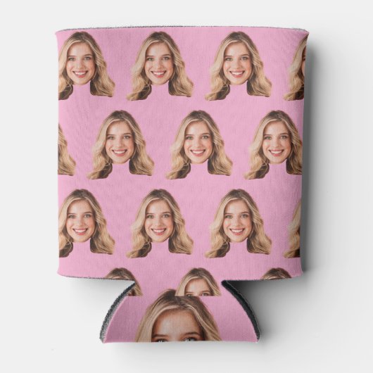 写真パーソナライズされたクーラーボックス，写真の贈り物， おもしろい 缶クーラー (正面)