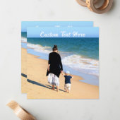 写真パーソナライズされたグリーティングカードのカスタム文字 ノートカード (正面/裏面インサイチュ)