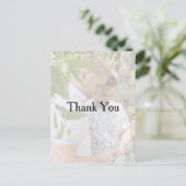 写真パーソナライズされたゲイ結婚の感謝はがき ポストカード (スタンド正面)