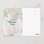 写真パーソナライズされたゲイ結婚の感謝はがき ポストカード (裏面)