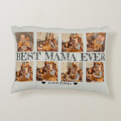 写真パーソナライズされたコラージギフト最高のマ・マ・エバ アクセントクッション (裏面)
