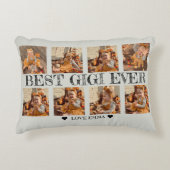 写真パーソナライズされたコラージギフト最高のGigi Ever アクセントクッション (正面)