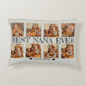写真パーソナライズされたコラージギフト最高のGigi Ever アクセントクッション (裏面)