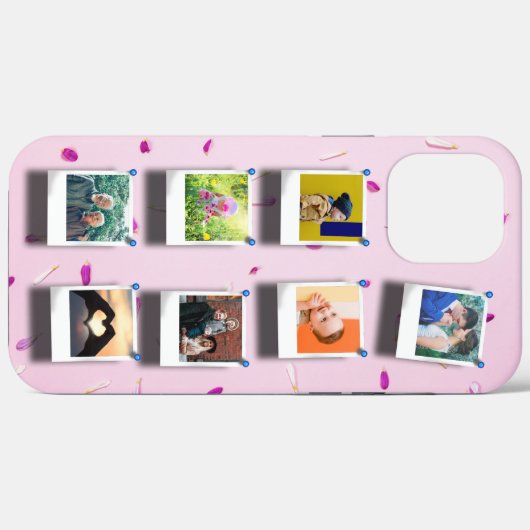 写真パーソナライズされたコラージピンクガーリー花びら7 Case-Mate iPhoneケース (裏面 (横))