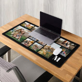 写真パーソナライズされたコラージモノグラム デスクマット