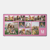 写真パーソナライズされたコラージモノグラム デスクマット (正面)