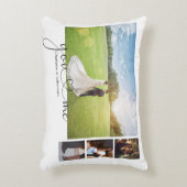 写真パーソナライズされたコラージュあなたと私のハート アクセントクッション (正面(垂直))