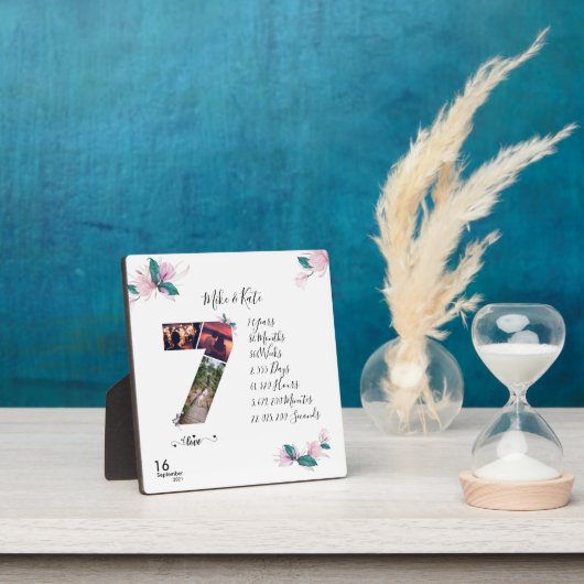 写真パーソナライズされたコラージュで記念日を祝う フォトプラーク (インサイチュ)