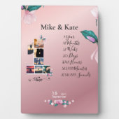 写真パーソナライズされたコラージュで記念日を祝う フォトプラーク (正面)