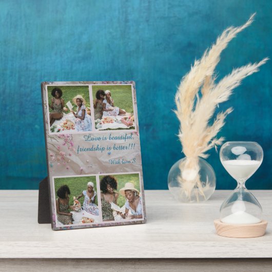 写真パーソナライズされたコラージュのプラーク – カスタム写真 フォトプラーク (側面)