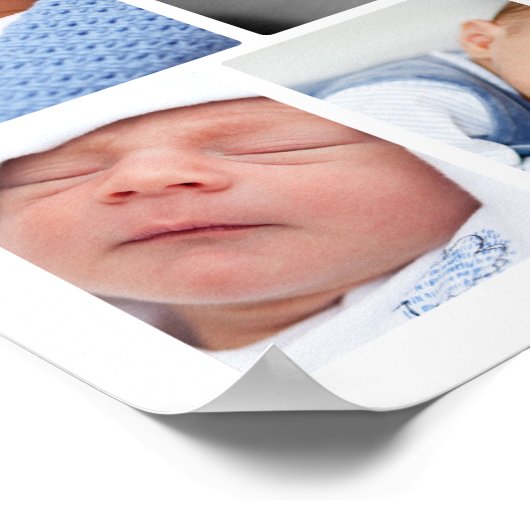 写真パーソナライズされたコラージュの一種 ポスター (角)