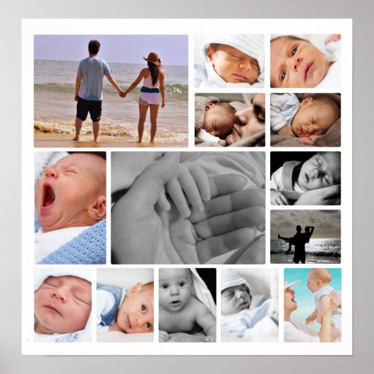 写真パーソナライズされたコラージュの一種 ポスター (正面)