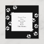 写真パーソナライズされたコラージュの名刺 スクエア名刺 (裏面)