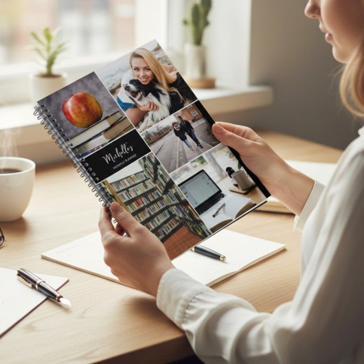 写真パーソナライズされたコラージュカスタム月次プランナー プランナー手帳