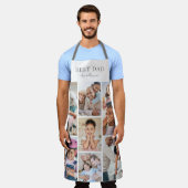 写真パーソナライズされたコラージュパパエプロン エプロン (着用した状態)