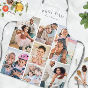 写真パーソナライズされたコラージュパパエプロン エプロン