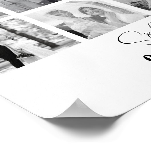 写真パーソナライズされたコラージュパーソナライズされたギフト ポスター (角)