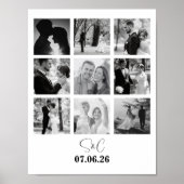 写真パーソナライズされたコラージュパーソナライズされたギフト ポスター (正面)