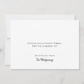 写真パーソナライズされたコラージュモダン卒業 カード (裏面)