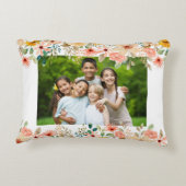 写真パーソナライズされたコラージュ奈々おばあちゃんの庭 アクセントクッション (裏面)