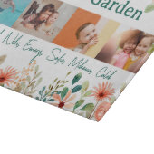 写真パーソナライズされたコラージュ奈々おばあちゃんの庭 カッティングボード (角)