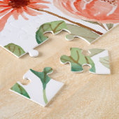 写真パーソナライズされたコラージュ奈々おばあちゃんの庭 ジグソーパズル (側面)