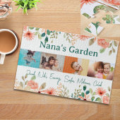写真パーソナライズされたコラージュ奈々おばあちゃんの庭 ジグソーパズル