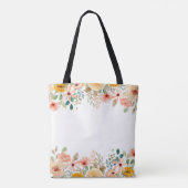 写真パーソナライズされたコラージュ奈々おばあちゃんの庭 トートバッグ (裏面)