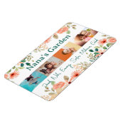 写真パーソナライズされたコラージュ奈々おばあちゃんの庭 マグネット (左側)