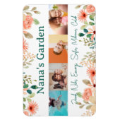 写真パーソナライズされたコラージュ奈々おばあちゃんの庭 マグネット (縦)