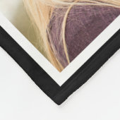 写真パーソナライズされたコラージュ家族モノグラム フリースブランケット (角)